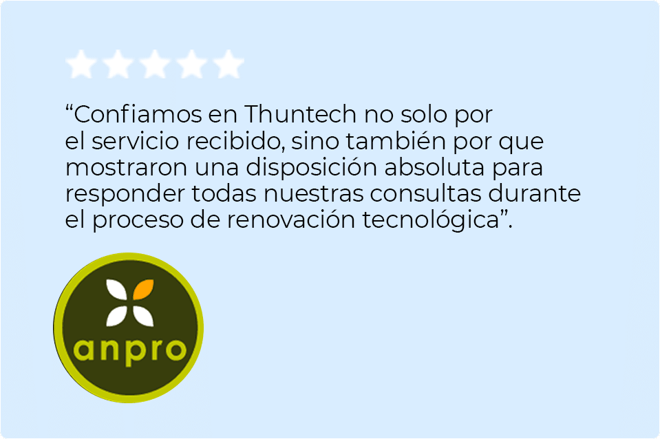 Cliente ANPRO - Testimonio